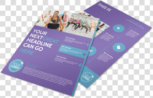 Aerobics Class Flyer Template Preview   Flyer  HD Png Download