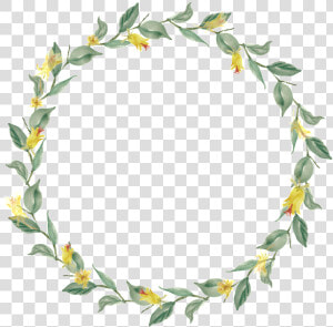 Plant Leaf Wreath Transparent Decorative   Flower Garland Transparent  HD Png Download