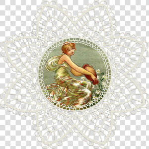 Lace  Vintage  Woman  Cloth  Old  Antique  Decoration   Circular Circle Tessellation  HD Png Download