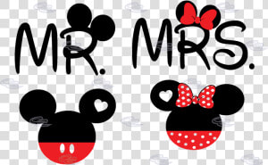 Minnie Mouse Heads   Mr And Mrs Mickey Mouse  HD Png Download