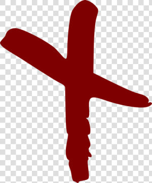  red  ink  brush  stroke  smudge  paint  mark  line   Red Cross Paint Brush Png  Transparent Png