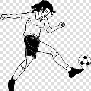 Football Sport Animation Kick   Animation Girl Playing Soccer  HD Png Download