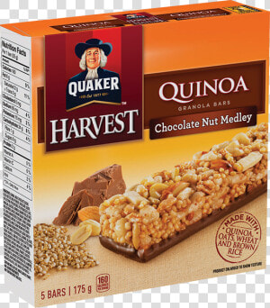 Quaker® Harvest Quinoa Chocolate Nut Medley Granola   Quaker Harvest Granola Bars  HD Png Download