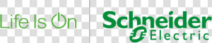 Logo Schneider Electric Life  HD Png Download