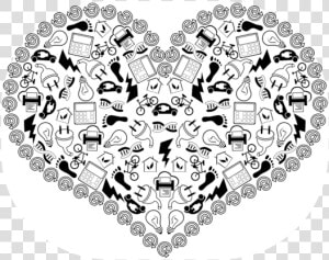 Heart visual Arts doily   Clip Art  HD Png Download