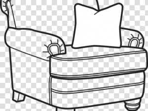 Chair Clipart Side View   Club Chair Clipart  HD Png Download
