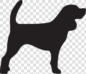 Beagle Sticker German Pinscher Silhouette   Beagle Silhouette  HD Png Download