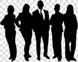 Team  Silhouettes  Corporate  Human  Group  Office   Employee Silhouette  HD Png Download