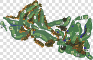 Golf Course Hole Layout  HD Png Download
