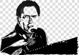 Ash Vs Evil Dead   Ash Williams Evil Dead Drawing  HD Png Download