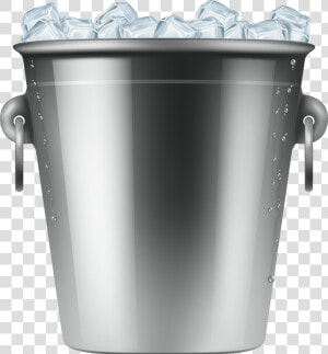 Ice Bucket Png Clip Art   Ice Bucket Beer Bucket Vector  Transparent Png