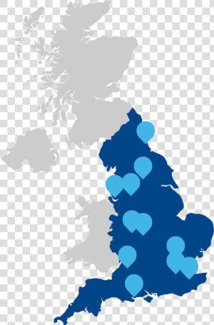 Waterlogic England   Uk Ice Rink Map  HD Png Download