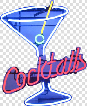 Cocktails Neon Sign Png  Transparent Png
