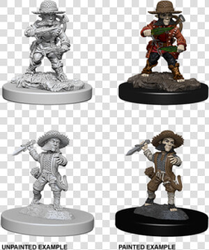Wzk73407 Male Halfling Rogue  4   Male Halfling Rogue Miniature  HD Png Download