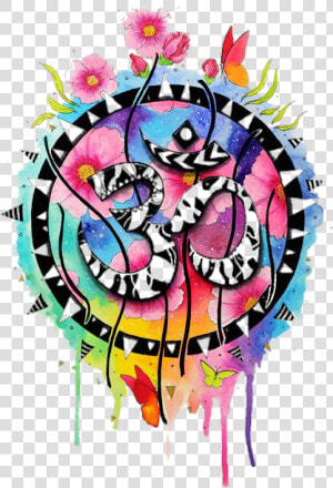  omsymbol  om  colorful  watercolor  buddha     Fondos De Pantalla Om  HD Png Download