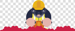 Valentine S Marc The Mole Digging For His Love  Fibre   Cartoon  HD Png Download