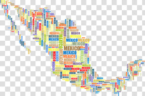 Mexico Map Word Cloud  HD Png Download