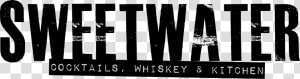 Sweetwater Craft Cocktails Florida Whiskey Whisky Gin   Monochrome  HD Png Download