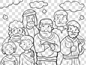 Transparent Angry Person Png   Israelites In The Desert Coloring Page  Png Download
