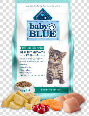 Baby Blue Kitten High Protein  Grain Free Chicken Formula   Blue Buffalo Co   Ltd   HD Png Download