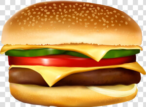 Free Hamburger Clipart With Transparent Background   Transparent Background Burger Clipart  HD Png Download