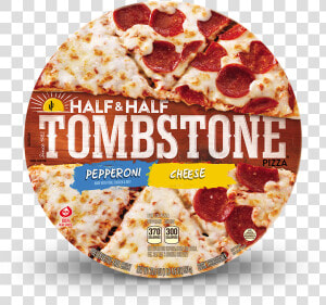 Tombstone Half  amp  Half Pepperoni And Cheese Pizza   Tombstone Half And Half Pizza  HD Png Download