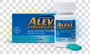Pain Relief With Aleve Liquid Gels  HD Png Download