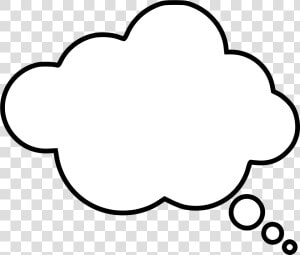 Thought Bubble  Speech Bubble Transparent Png Image   Thought Bubble White Outline Png  Png Download
