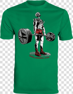 T shirts Kelly Green   S Dead Man S Lift Performance   Fred Perry Red Polo Shirt  HD Png Download