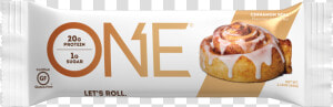 One Bars Cinnamon Roll Protein Bar   One Protein Bar Cinnamon Roll  HD Png Download