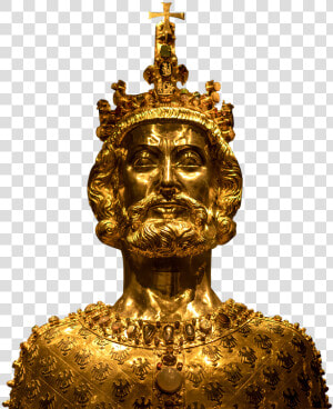 Bust Of Karl  Sculpture  Golden  Statue  Art  Antiquity   Transparent Golden Statue Png  Png Download
