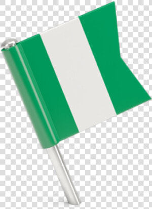 Square Flag Pin   Nigeria Flag Map Pin Transparent  HD Png Download