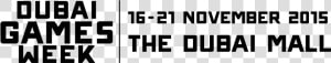 Dubai Games Week   Parallel  HD Png Download