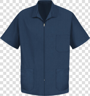 Men S Zip front Smock  HD Png Download