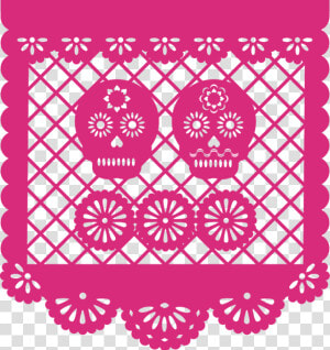 Papel Picado Banner Png   Papel Picado De Dia De Muertos  Transparent Png