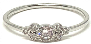 Kathryn Bezel Silver Ring With Czs  HD Png Download