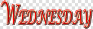Wednesday  Weekday  Day  Red Wednesday  HD Png Download