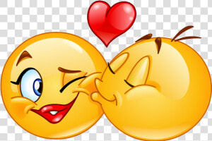 Smiley Emoticon Kiss Emoji Clip Art   Emoticon  HD Png Download