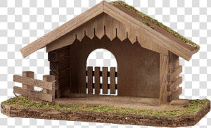 Nativity Stable Oetztal   Log Cabin  HD Png Download