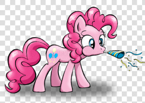 Kitty ham  Confetti  Mouth Hold  Party Blower  Pinkie   Cartoon  HD Png Download