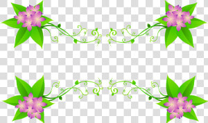 Spring Border Png   Viền Hoa Trang Trí  Transparent Png