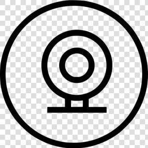 Webcam Web Camera Videocall Ui   Circle  HD Png Download