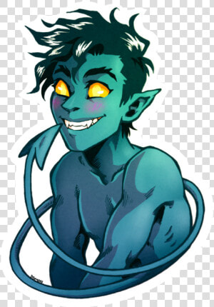 500 X 721   Nightcrawler Art  HD Png Download