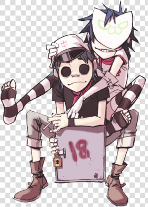 Gorillaz Drawing Side View   Gorillaz Noodle And 2d  HD Png Download