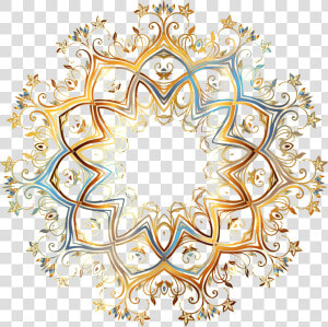 Ornament Clipart Circle   Arabic Ornament Gold Png  Transparent Png