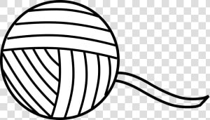 Yarn Clipart Black And White  HD Png Download