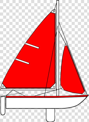 Free Red Boat Cliparts   Red And White Sailing Boat Clipart  HD Png Download