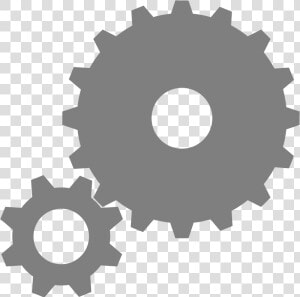 Two Gears Clipart   Big Gear Small Gear  HD Png Download