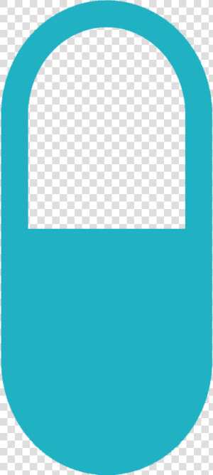A Teal Icon Of A Pill  HD Png Download