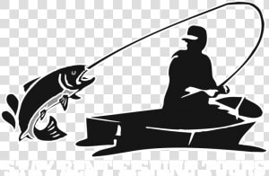 Logo White Outline   Fishing Outline  HD Png Download